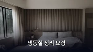 냉동실 정리 요령, 음식물 쓰레기 줄이고 식재료 신선하게 보관하는 법