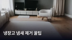 냉장고 냄새 제거 꿀팁 대방출! 신선함을 유지하는 비법 공개