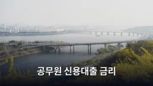 공무원 신용대출 금리 비교 및 현명한 선택 방법